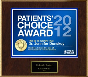 Dr. Donskoy of Philadelphia, PA has been named a Patients’ Choice Award Winner for 2012