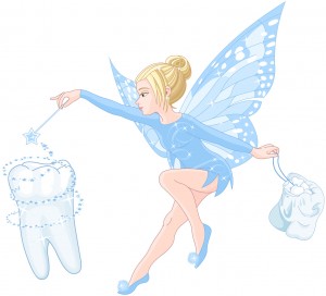 Illustration of smiling cute tooth fairy